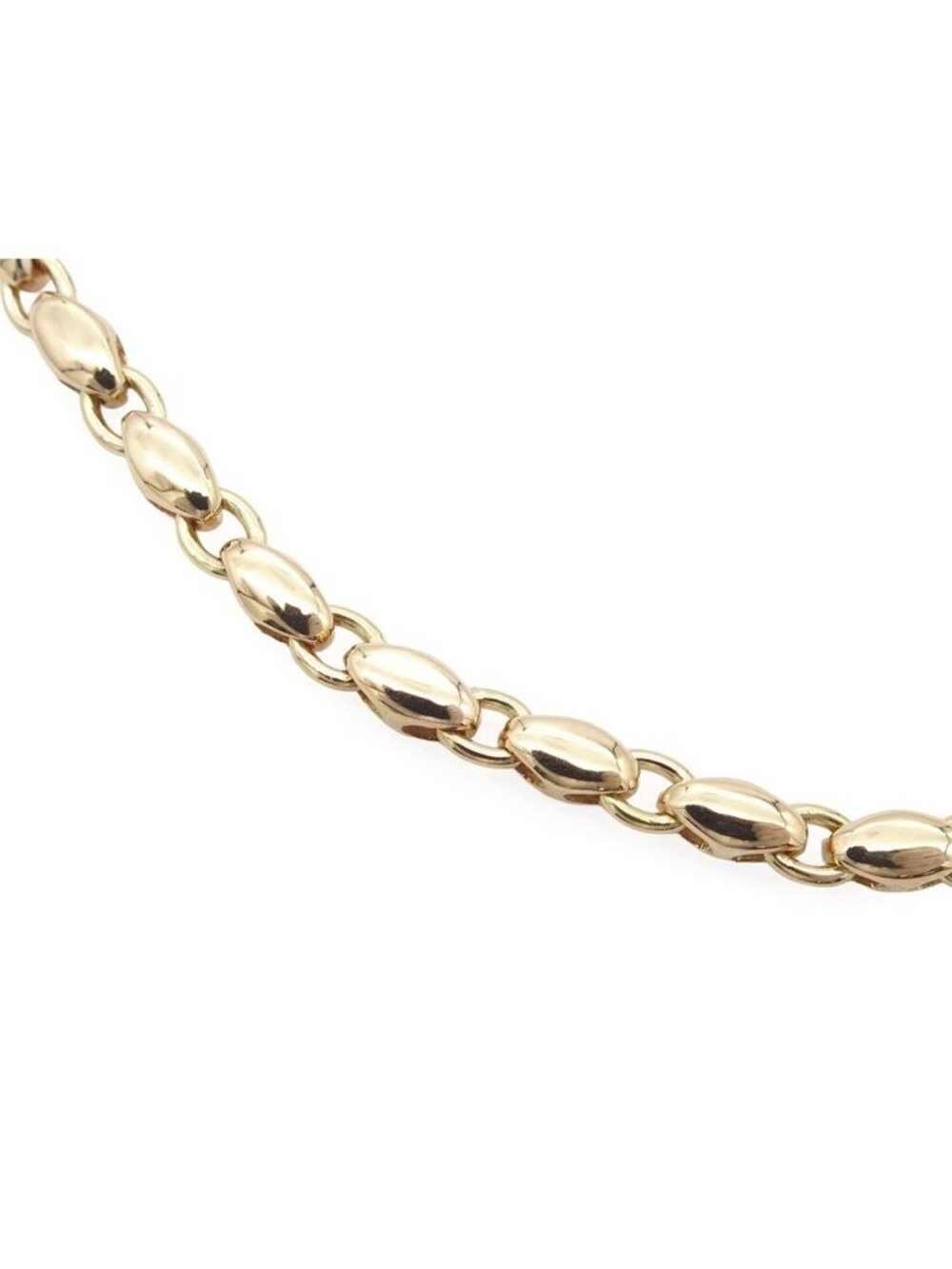 Bvlgari Rice Chain Necklace Yellow Gold 18k
